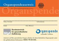 ORGANSPENDEAUSWEIS plakat