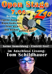 Offene Bühne & Tom Schildhauer plakat