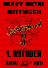 Heavy Metal Mittwoch Jubiläum plakat