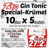 GIn-Tonic-Spezialkrümel plakat