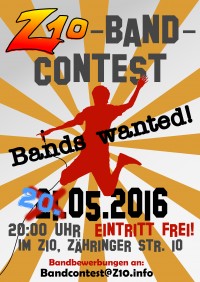 Bandcontest plakat