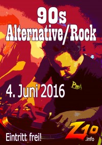 90er Rock/Alternative plakat