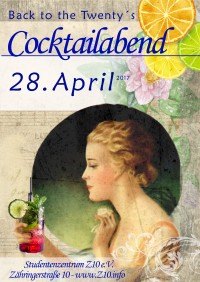 Cocktailabend plakat