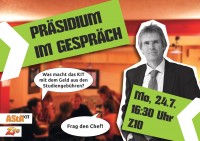 Präsidium im Gespräch plakat