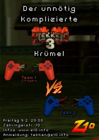 Unnötig komplizierter Tekken 3 plakat