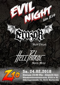 Evil Night im Z10 plakat