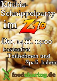 Kürbis-Schnippelparty (Foodsharing Event) plakat