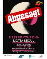 Konzert Liotta Seoul und Mess Up Your DNA plakat