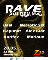 Rave aus dem Mai plakat