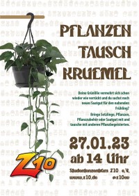 Pflanzentauschkrümel plakat