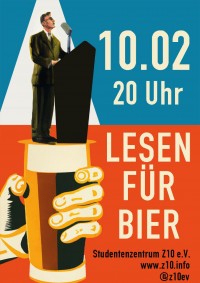 Lesen-für-Bier-Krümel plakat