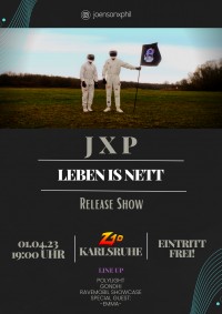 JxP // Releaseparty plakat